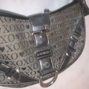 XOXO Elegant Black and Tan Shoulder Bag